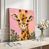 Framed Giraffe - DIY Button Art Painting Kit for Creativity DIY Pearl Dot Crafts for Gift Home Wall Decor 30*30CM