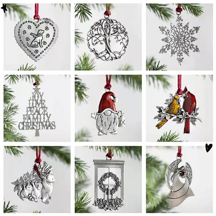 Christmas Hanging Pendant Decor for Holiday Indoor Outdoor Wall Winter Gift 