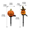 Lampe de sol en forme de citrouille/cr&acirc;ne pour Halloween