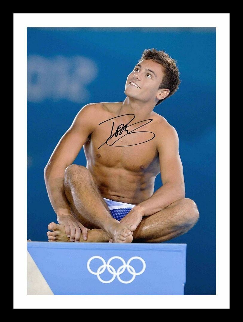 Tom Daley Autograph Signed & Framed Photo Poster painting 2