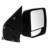 TRQ Right Mirror with Heat with Chrome Cover Passenger Side Compatible with 2012-2021 Nissan NV1500 NV2500 NV3500 NI1321248