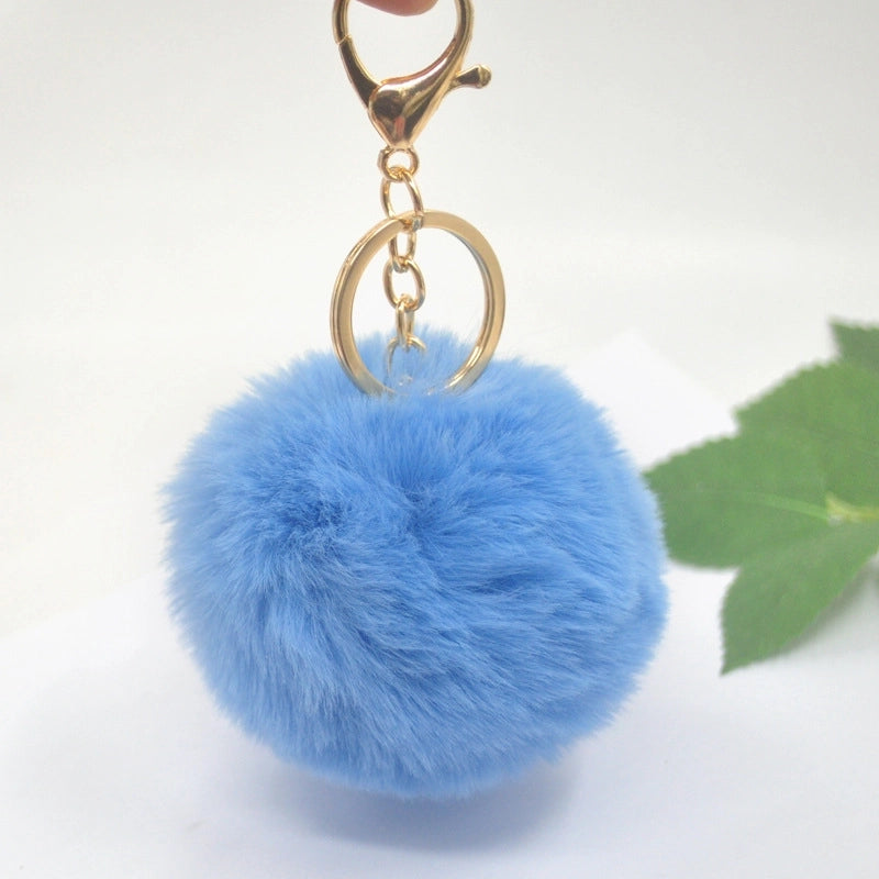 Cute Solid Color Alloy Cloth Women’s Keychain