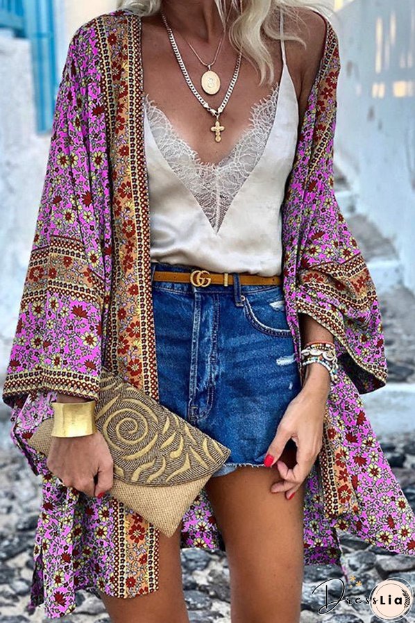 All I Want Floral Kimono Cover-up