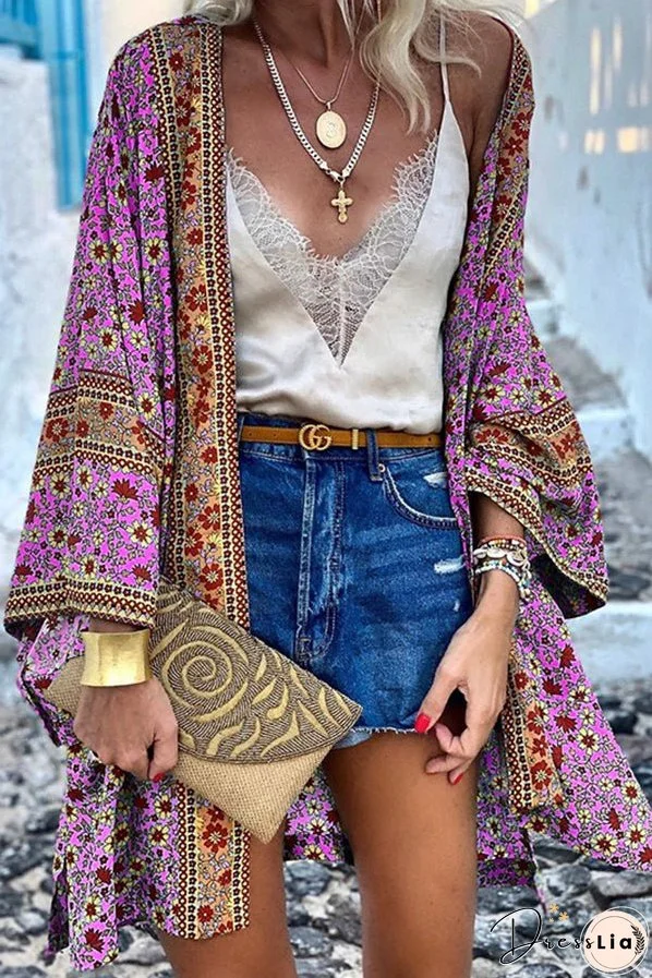 All I Want Floral Kimono Cover-up