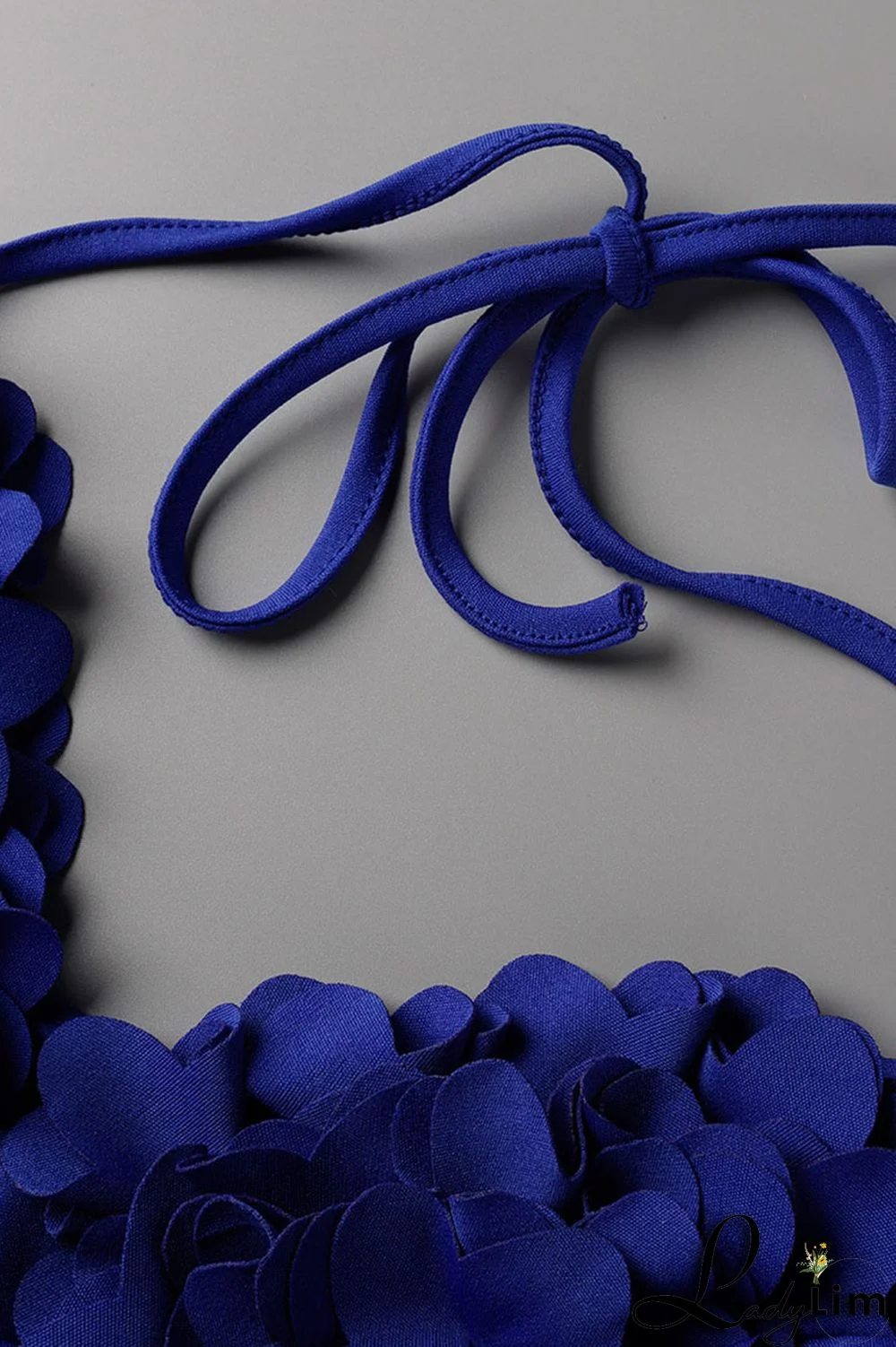 Pink Sexy Solid Split Joint Halter Sleeveless Two Pieces