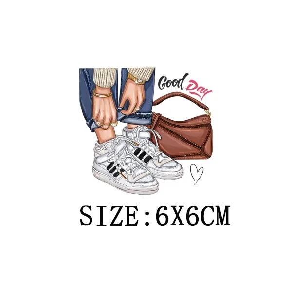 Beautiful Legs Thermal Stickers On T-shirt DIY Washable Iron On Transfers For Clothing Funny Design Patches On Clothes Appliqued