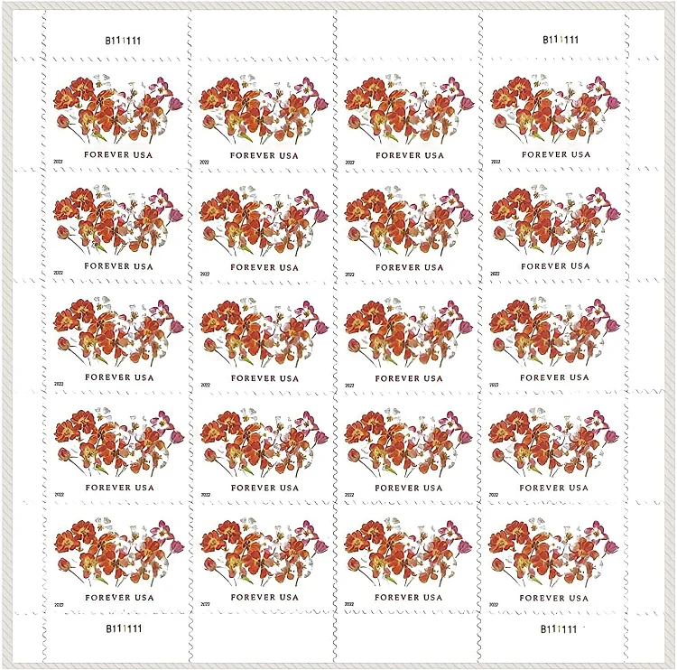 (2022) USPS Tulips Forever First Class Postage Stamps