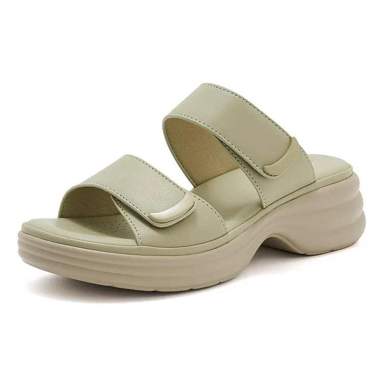 Women's Fashion Casual Hundred Sandals Velcro Thick Sole 1688 Stunahome.com