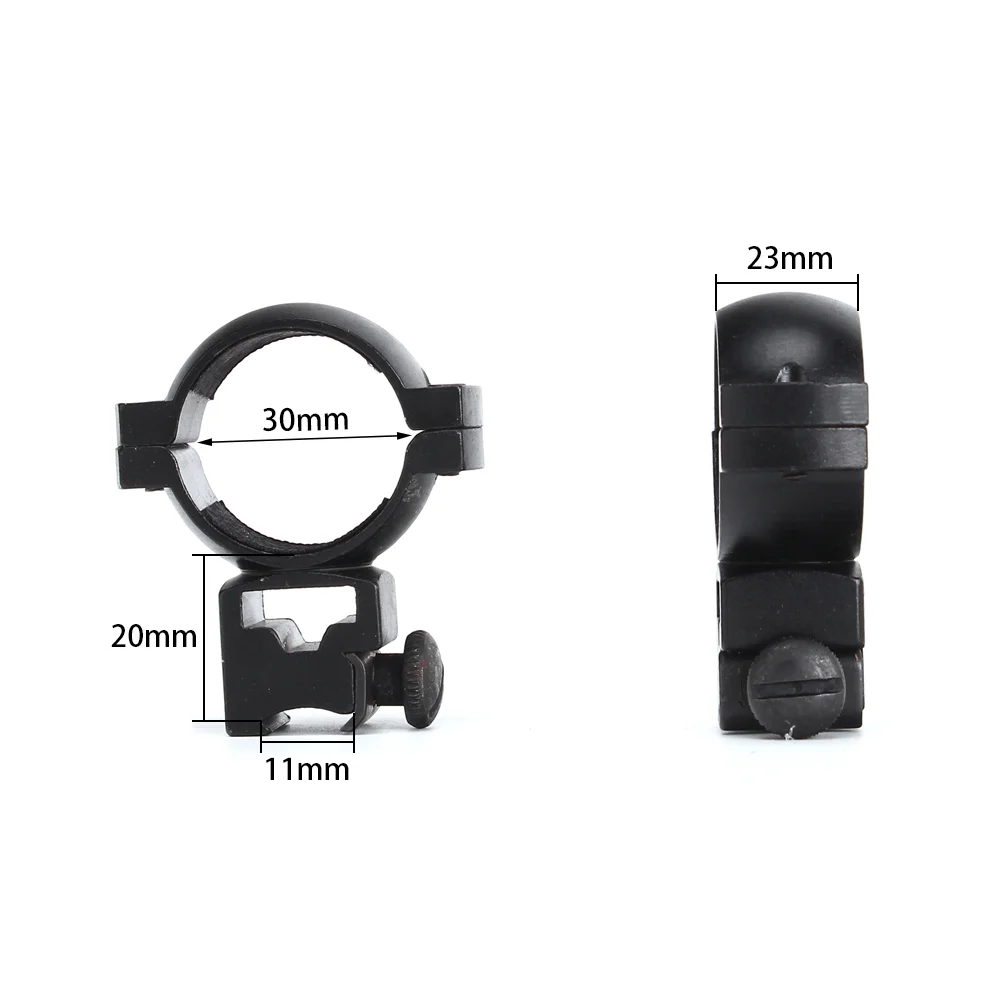ohhunt® 25.4mm 30mm Diameter 11mm Dovetail Ring Mount Med High Profile