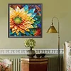 Diamond Painting-DIY Full Round Drill Stained Glass Flower(40*40 CM)
