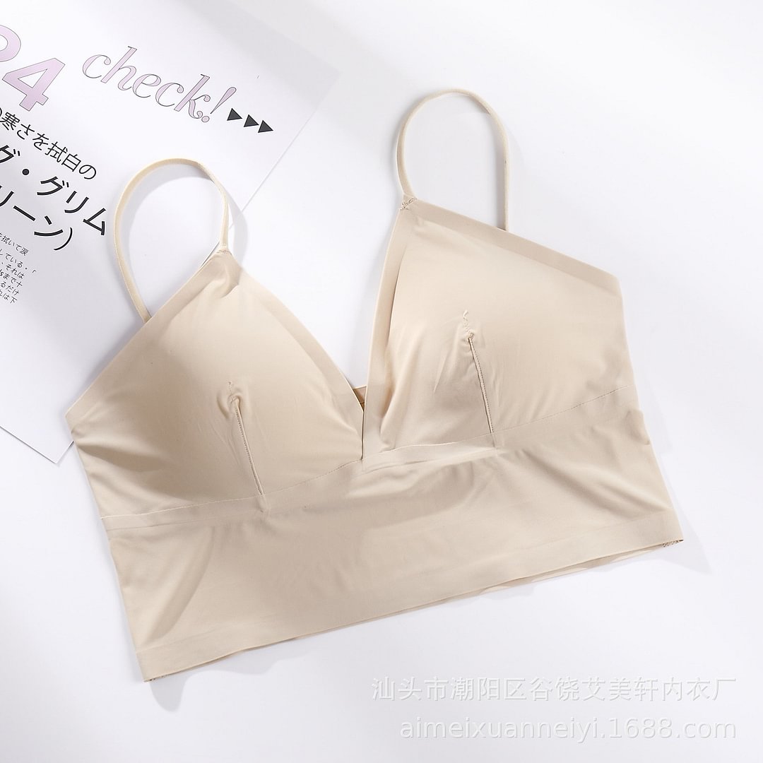 Sexy Seamless Bra Padded Push Up Bralette Women's Underwear Soft and Comfortable Sleep Tops Vest Wireless Lingerie For Female