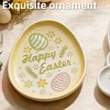 Easter Bunny Tray Silicone Mould DIY Easter Tray Resin Casting Moulds Reusable Easters Egg Storage Dish Moulds Handmade Ornament Mould for Coaster Gypsum Craft Gifts Making (Easter B)
