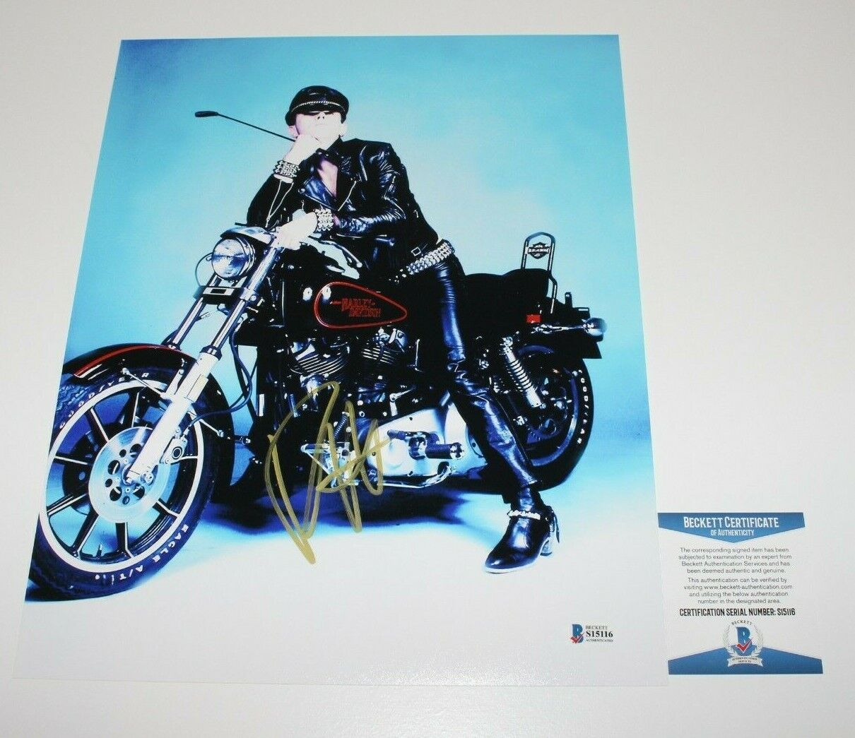JUDAS PRIEST SINGER ROB HALFORD SIGNED AUTOGRAPH 11x14 Photo Poster painting C BECKETT COA BAS