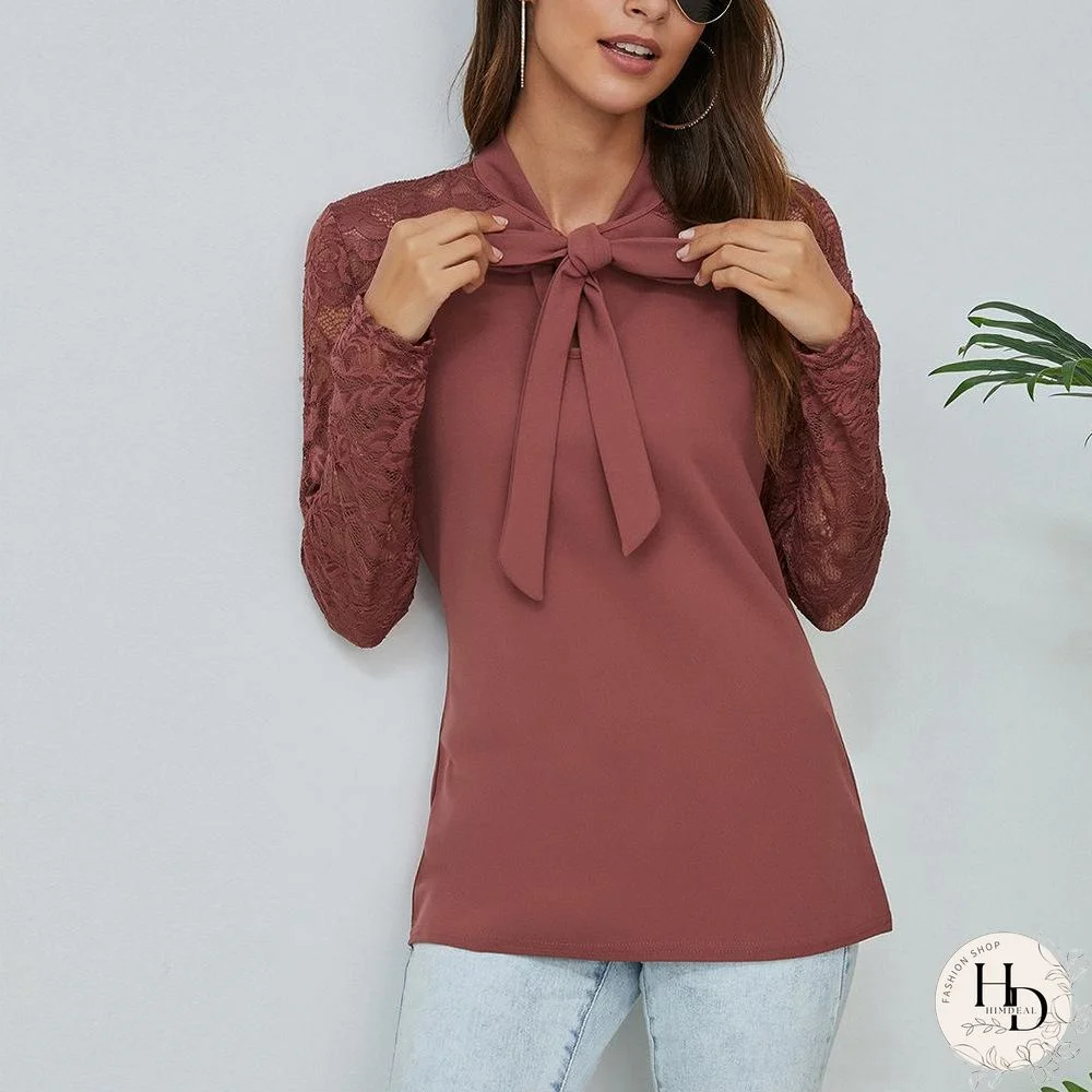 Office Strappy Plain Lady Shirt