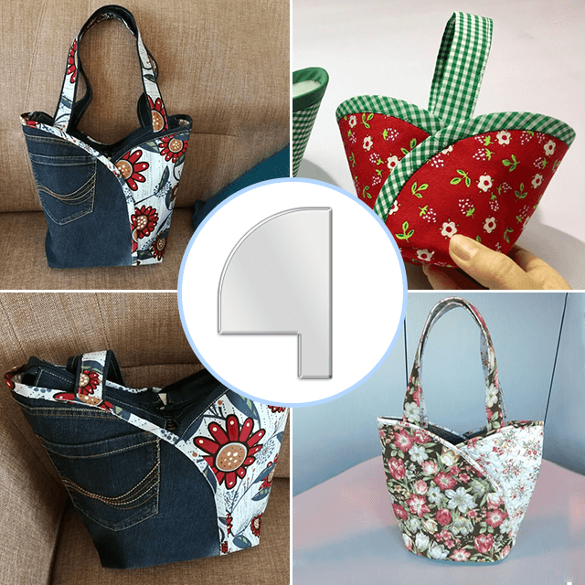 Cute Basket Bag Pattern Template—With Tutorial