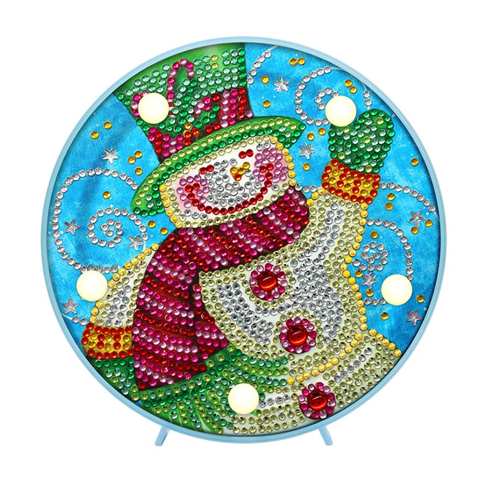 

Xmas Snowman-DIY Creative Diamond LED Lamp, 501 Original