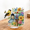 Acrylique fleur oiseau bo&icirc;te aux lettres-bricolage ornement