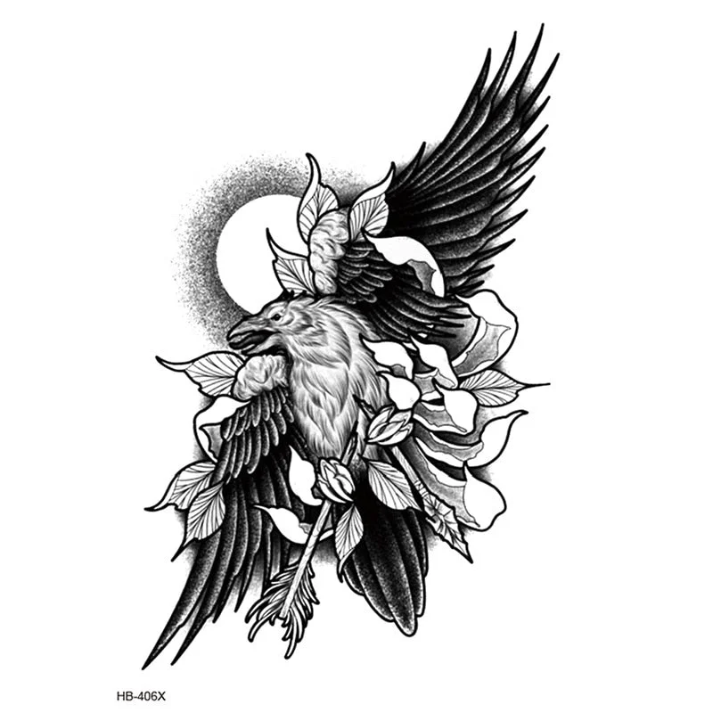 Temporary Tattoos Fake Tattoo Sticker Skull Joker Clown Tatto Hand Arm Foot Body Art Tiger Owl Tatoo Waterproof Tattoos