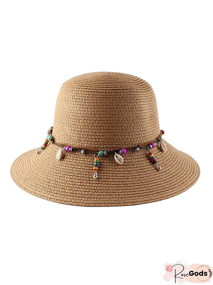 Sunscreen Shade Lace Breathable Ethnic Straw Hat