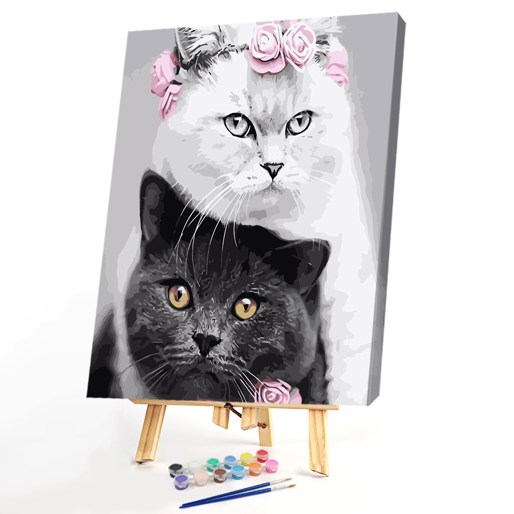 

40*50CM Paint By Numbers-Cat, 501 Original