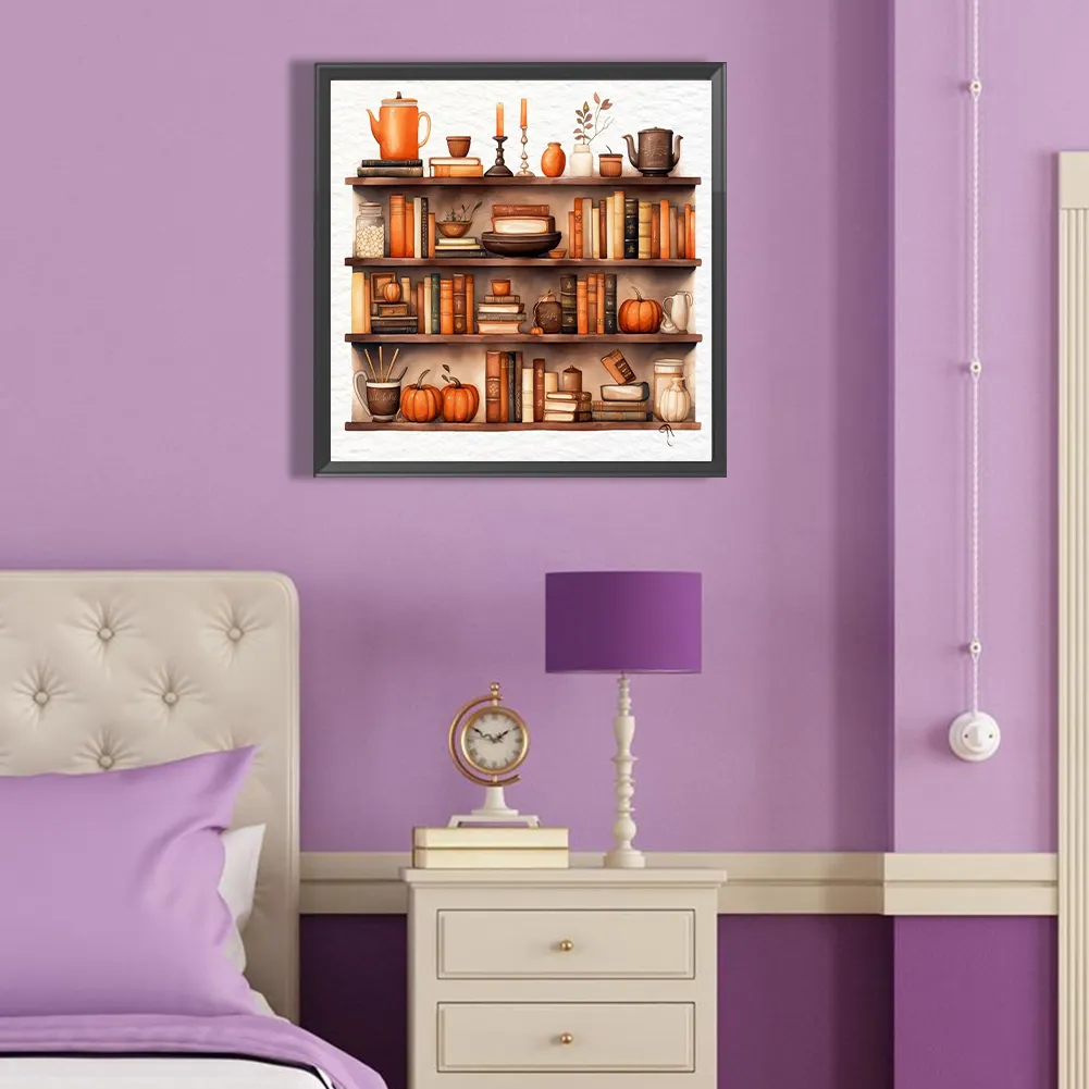 Full Round Diamond Painting 40*40cm - Lockers And Pumpkins