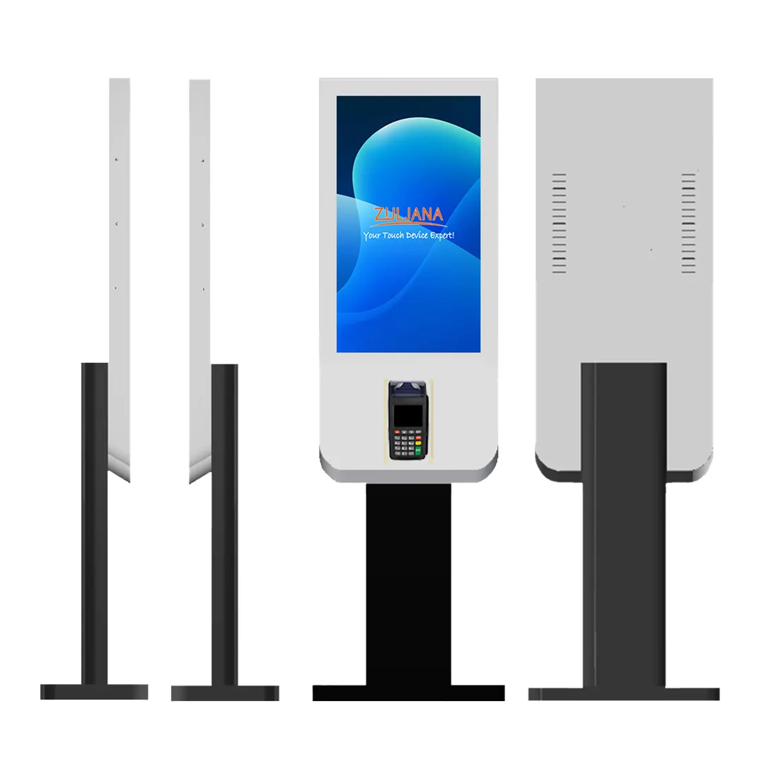 RFID Self Service Kiosk with Customized Option Barcode scanner Payment ...