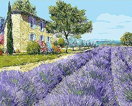 

Lavender Field – Paint By Numbers - 40*50CM, 501 Original