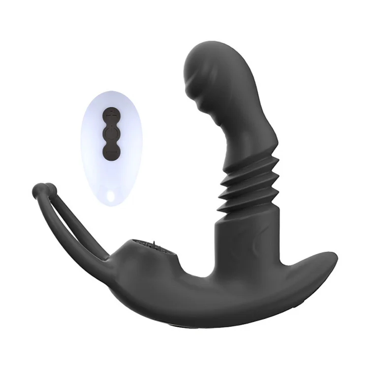 Prostate Massager Anal Vibrators Thrusting Butt Plug Licking Vibrator