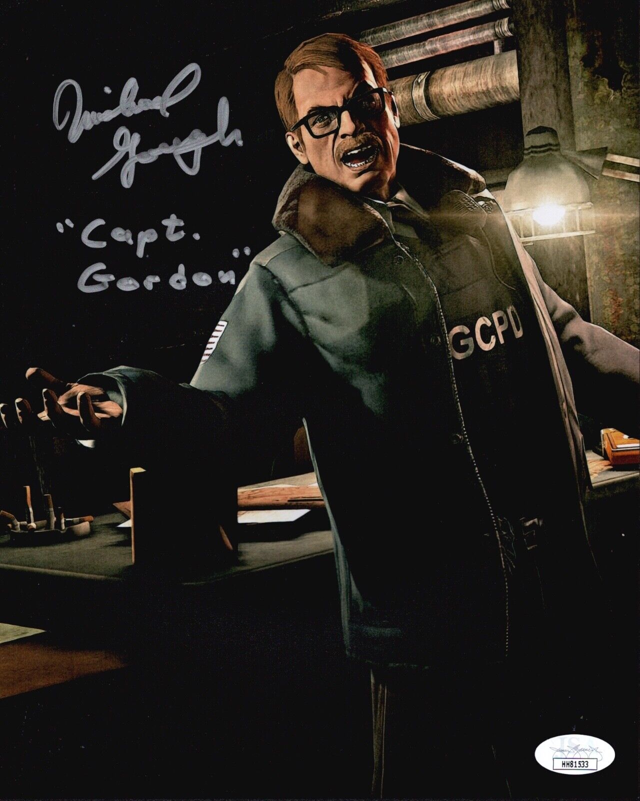 MICHAEL GOUGH Signed ARKHAM ORIGIN 8x10 Gordon Photo Poster painting In Person Autograph JSA COA