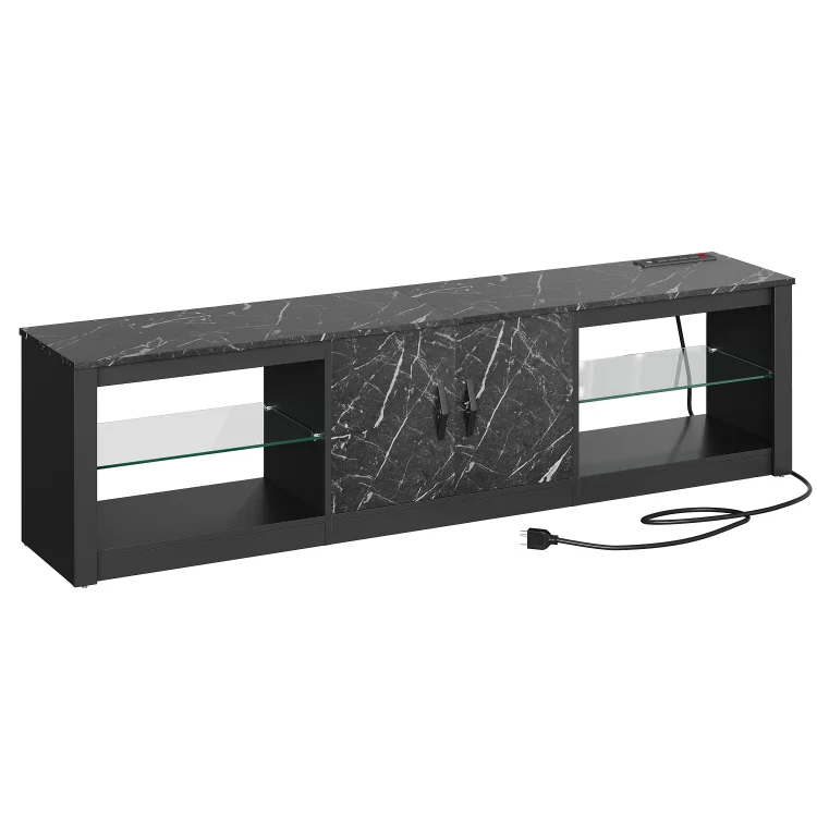 Bestier TV Stand for TVs up to 75" with LED Lights