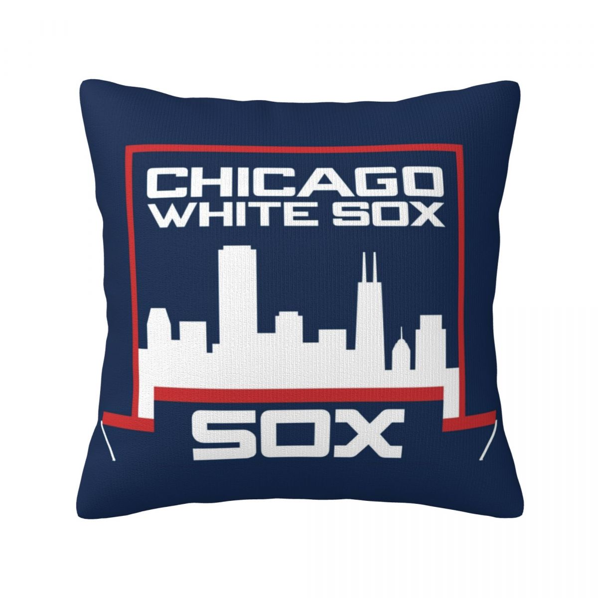 Chicago White Sox Digital Retro Logo Short Plush Cushion for Home Decor