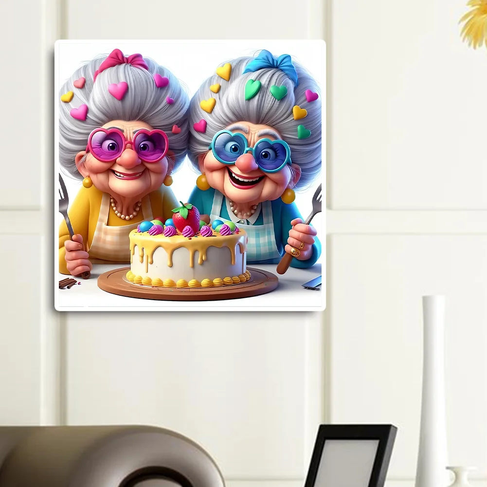 Diamond Painting - Full Round Drill - Grandma(Canvas|30*30cm)