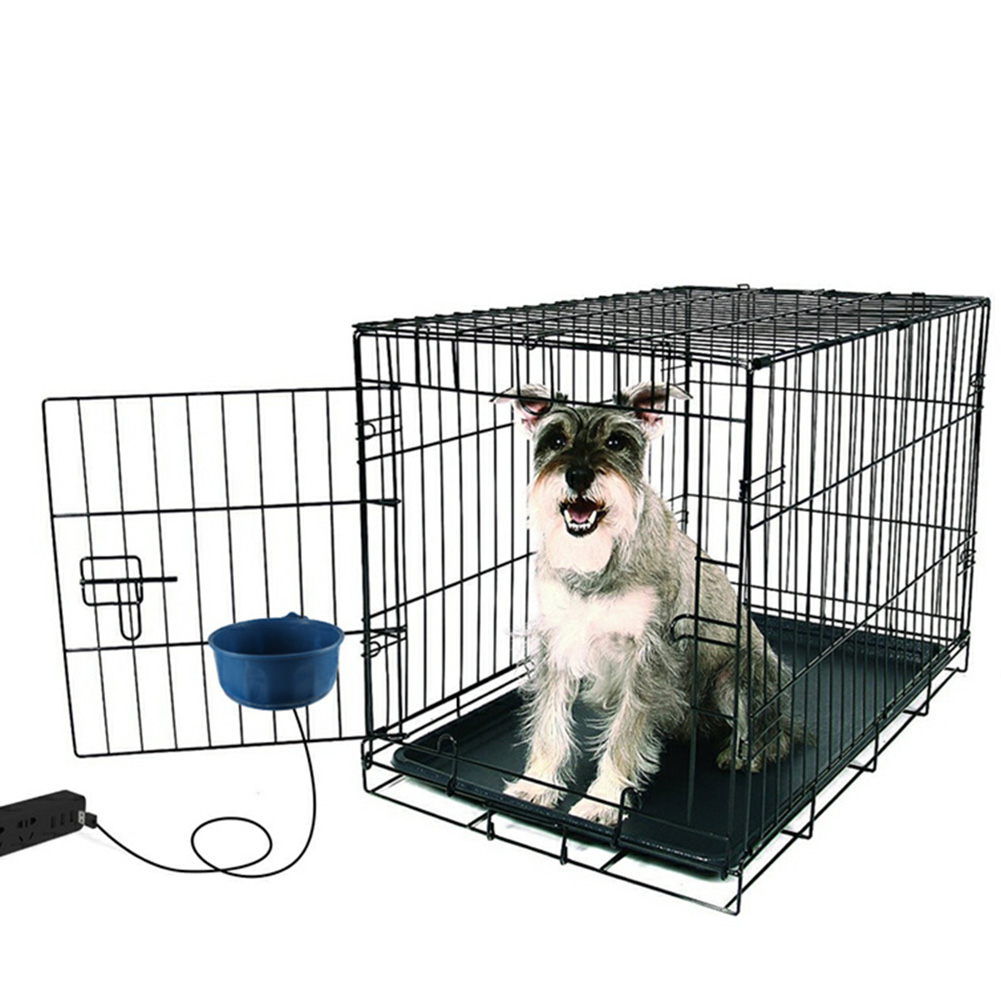 

Pet Cat Dog Thermal-Bowl Heating Bowl Constant Temperature Cage With Hanging Water Basin Feeder, 501 Original