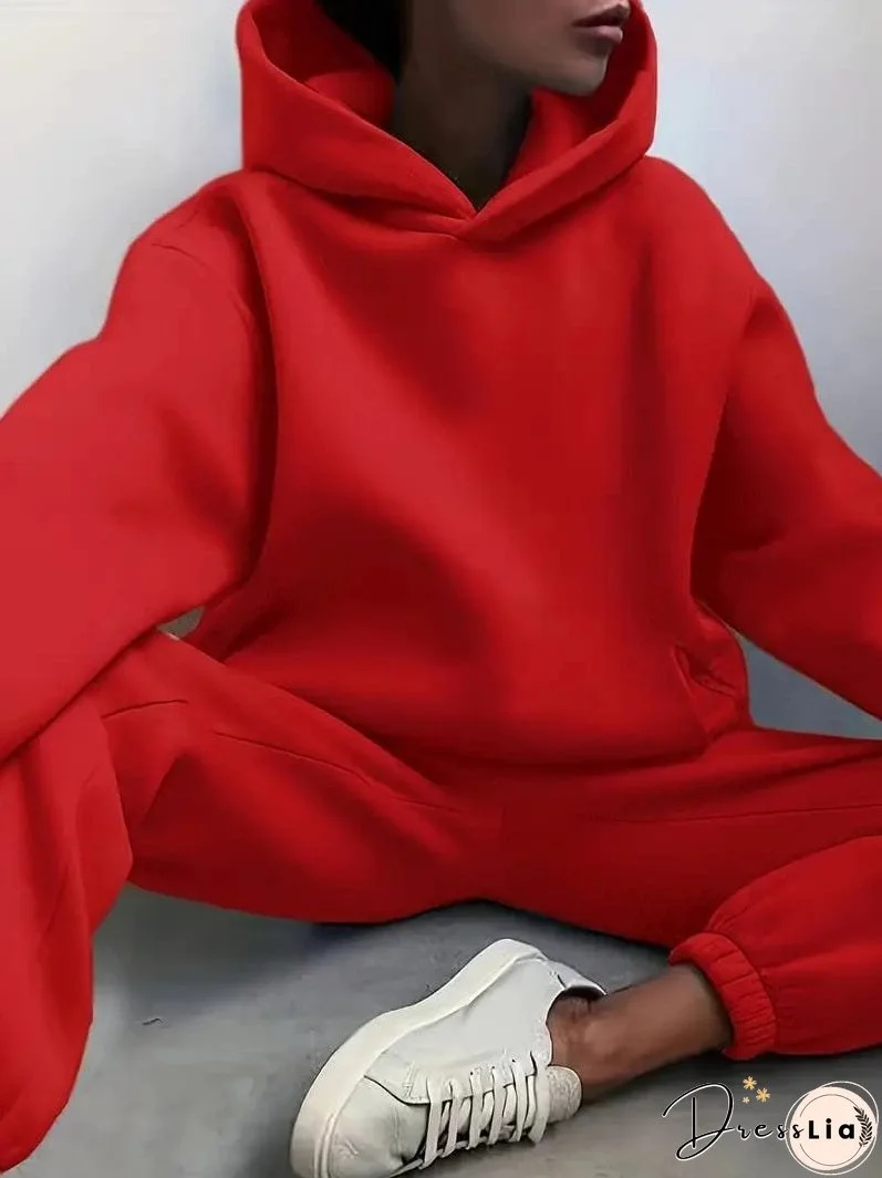 Hooded Sweatshirt and Jogger Pants Set