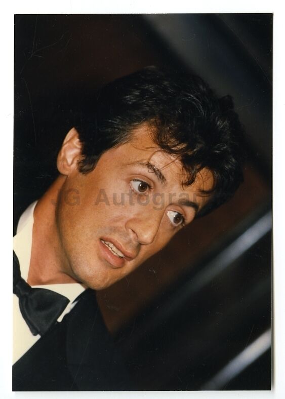 Sylvester Stallone - Original 1986 Vintage Candid Photo Poster painting by Peter Warrack