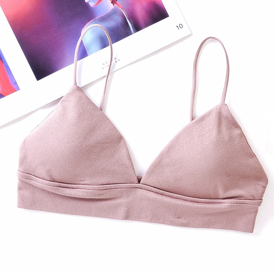 CINOON Women'S Underwear Top Bras For Women Sexy Lingerie Wire Free Breathable Bra Push Up Bralette With Pad Vest Intimates