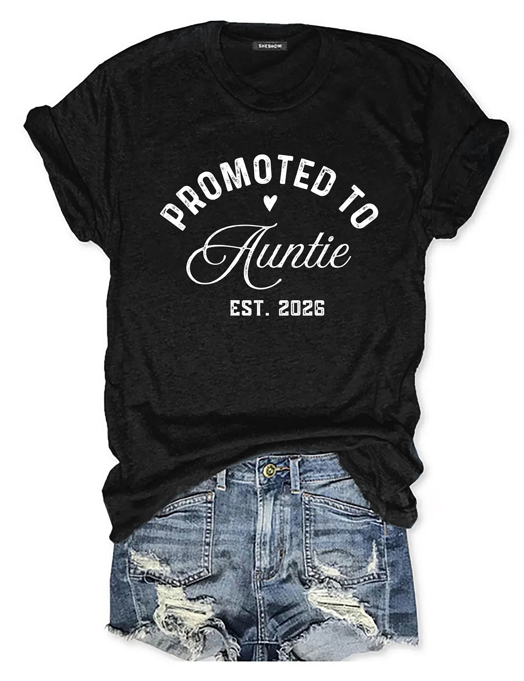 Promoted To Auntie T-shirt