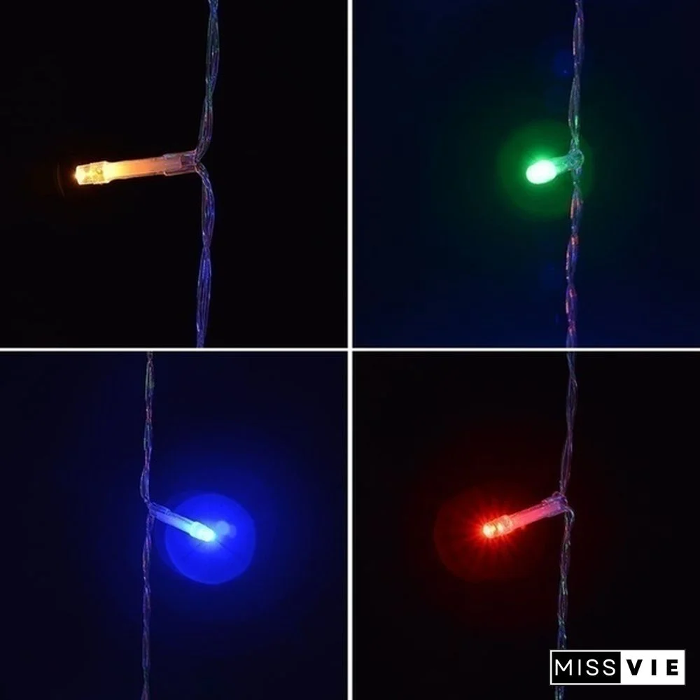 9 Colors 3Mx3M 300-LED Light Romantic Christmas Wedding Outdoor Decoration Curtain String Light