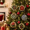 6pcs DIY Pearl Diamond Painting Christmas Tree Hanging Ornaments