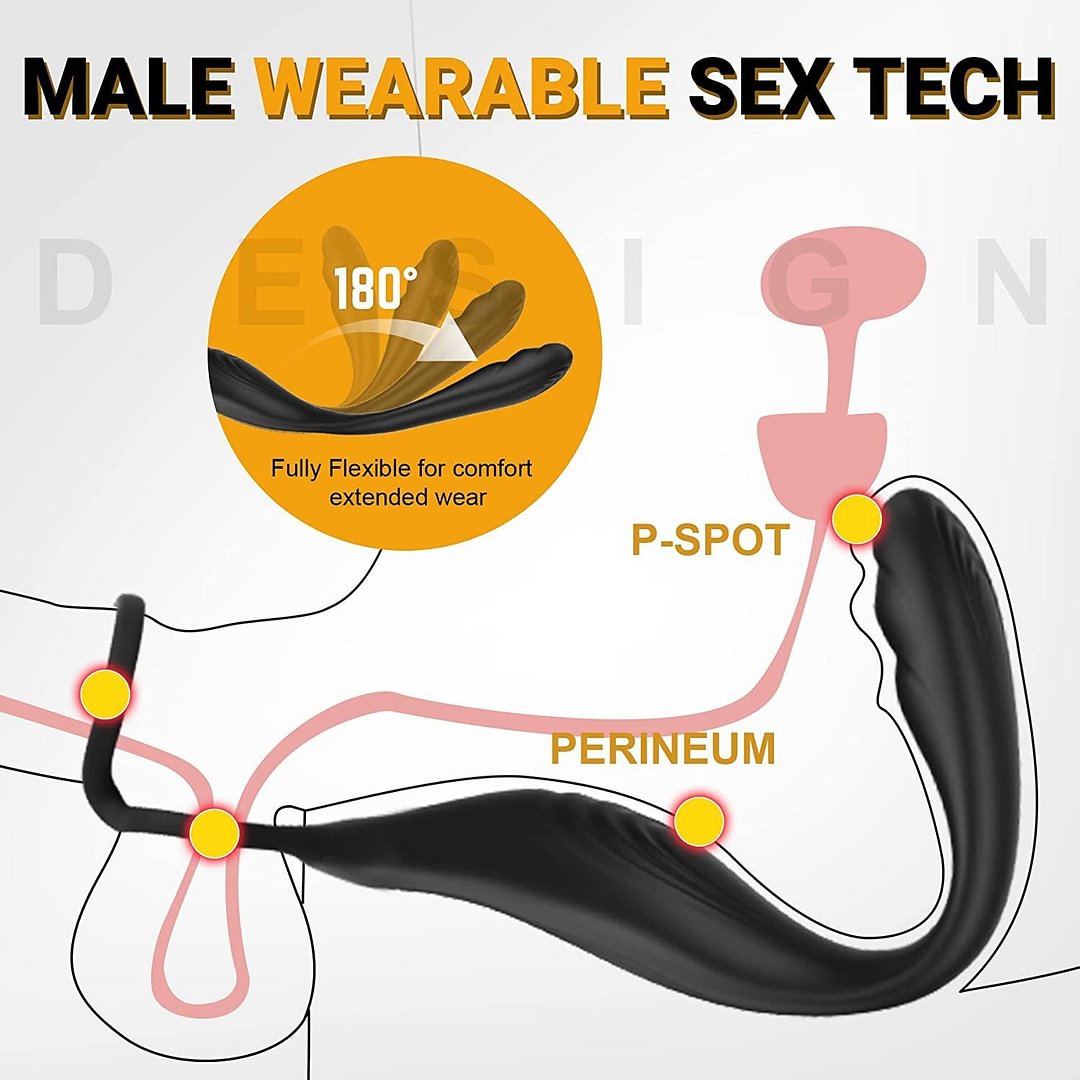 Wireless Remote Control Cock Ring And Prostate Massage 