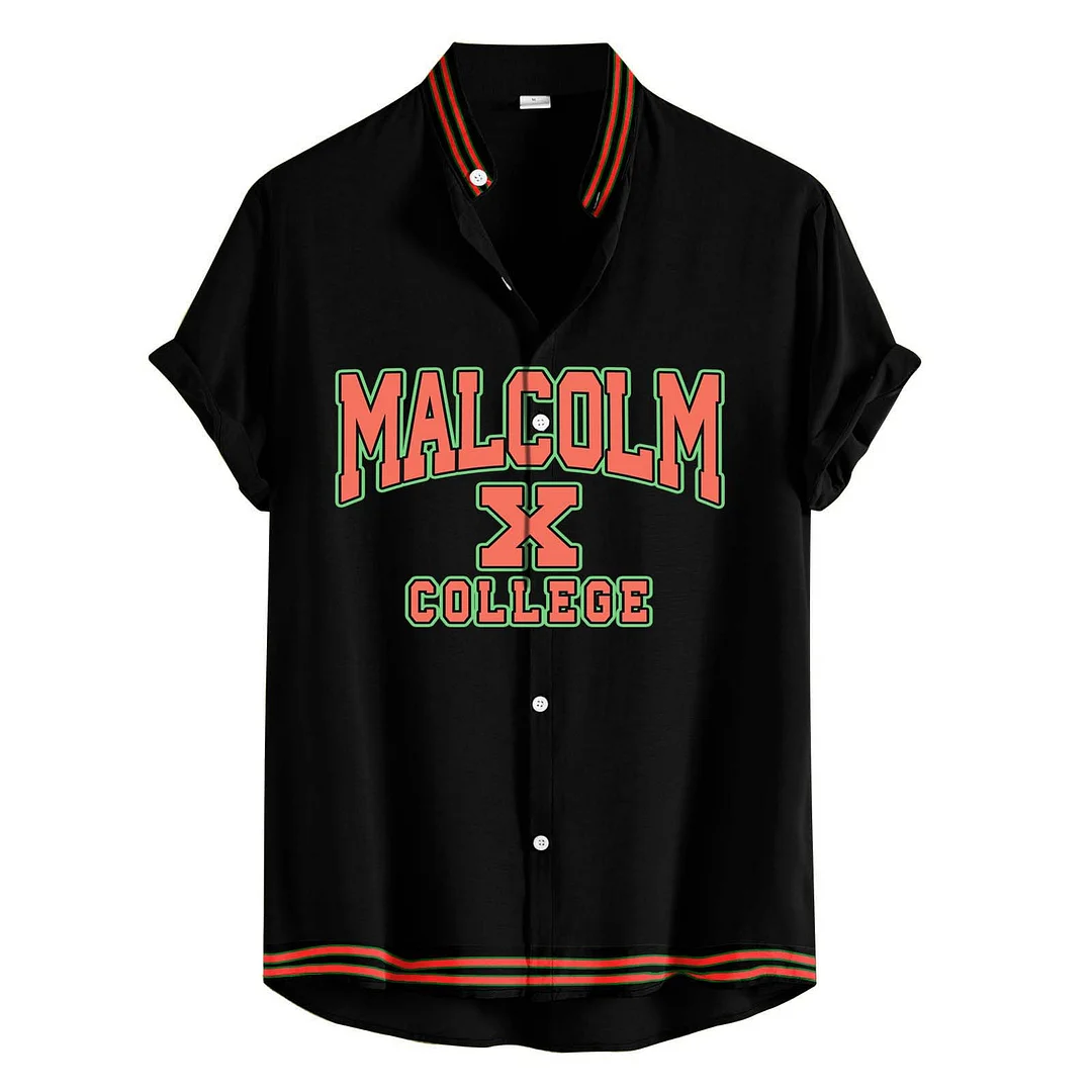 MALCOLM X preppy shirt