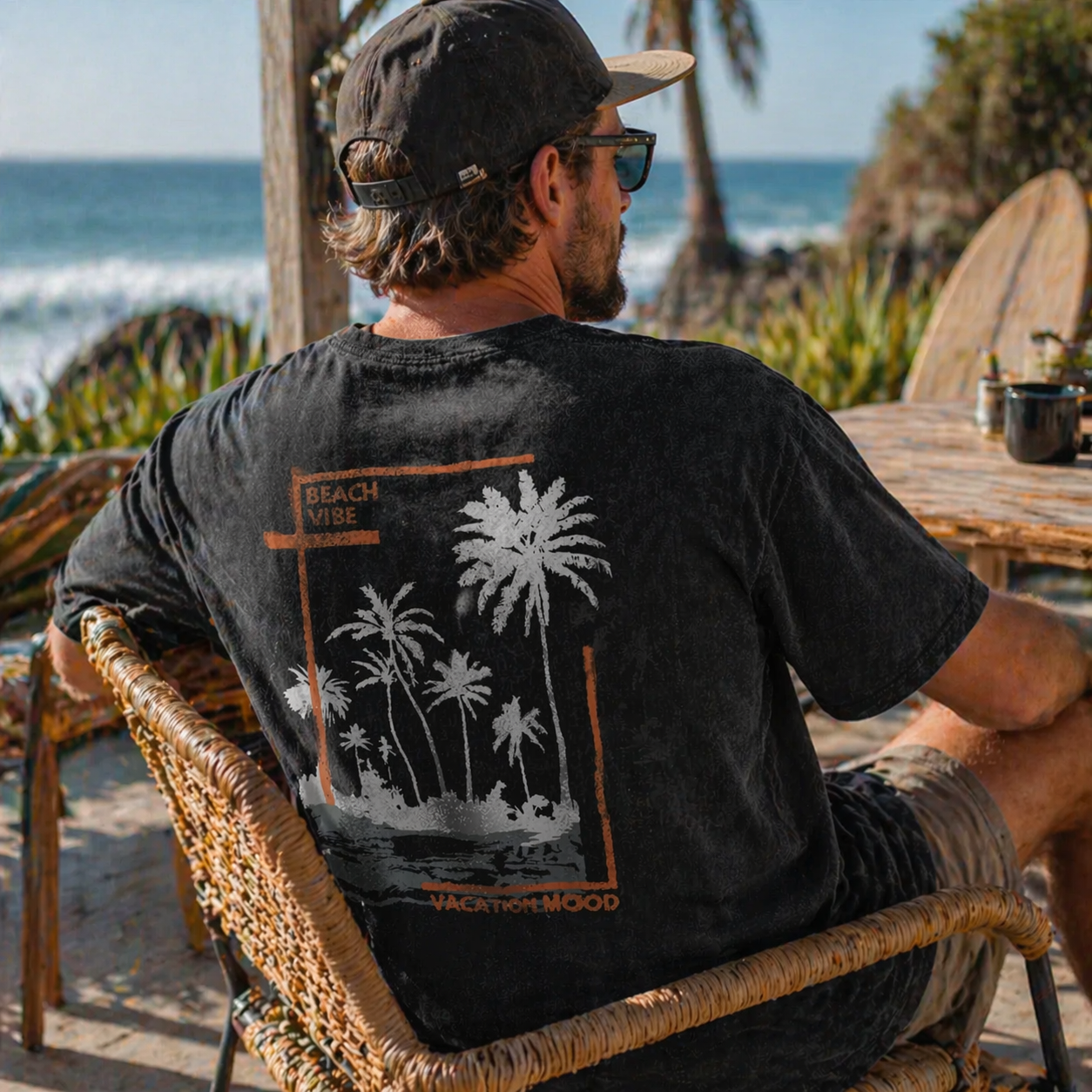 thesupersurf  Beach-Inspired Graphic T-Shirt for Summer Adventures 