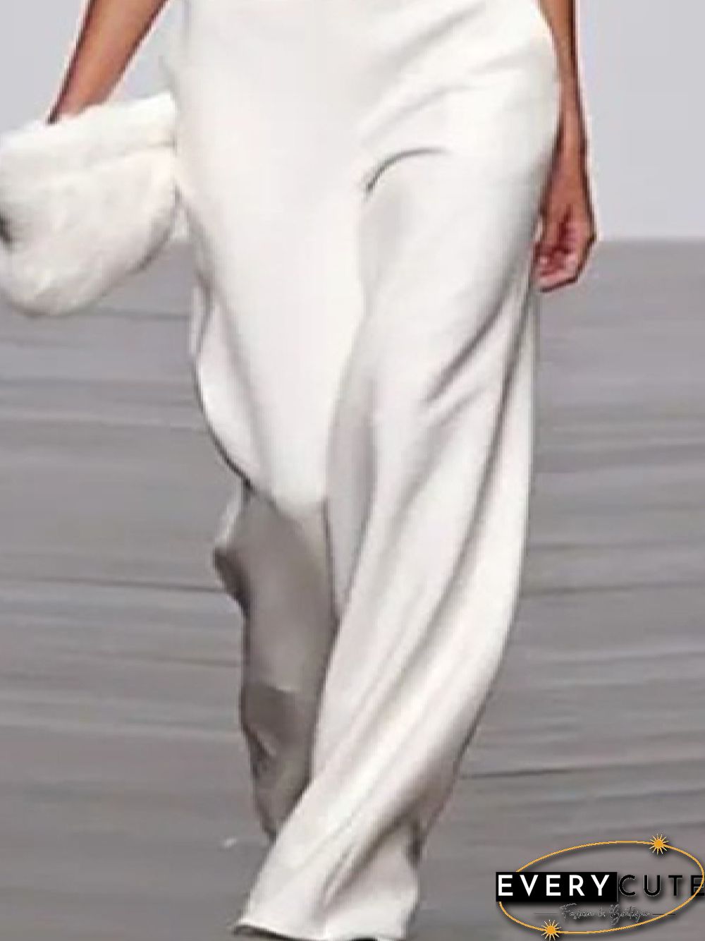 Casual Half Turtleneck Loose Sleeveless Jumpsuit & Romper