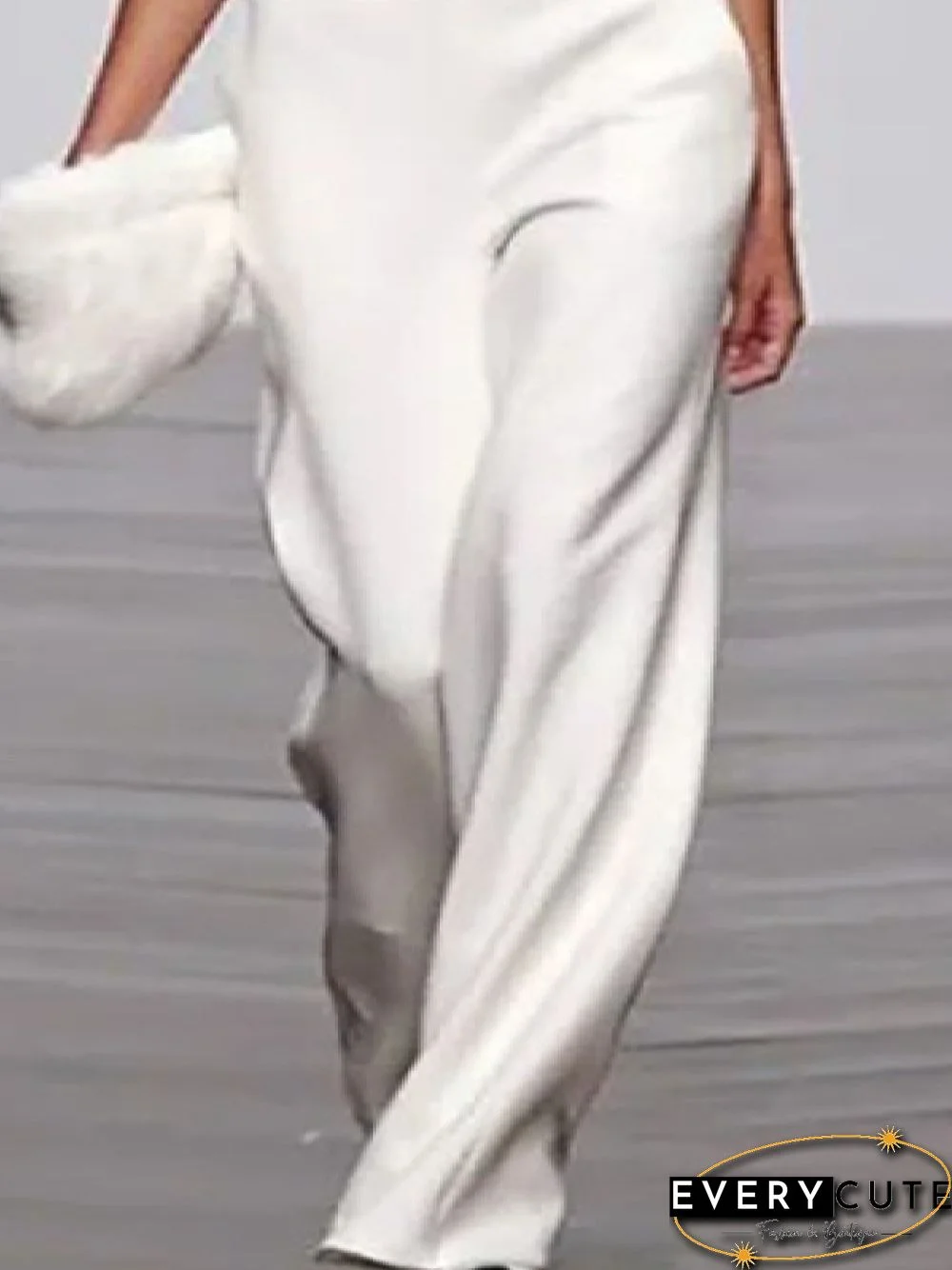 Casual Half Turtleneck Loose Sleeveless Jumpsuit & Romper