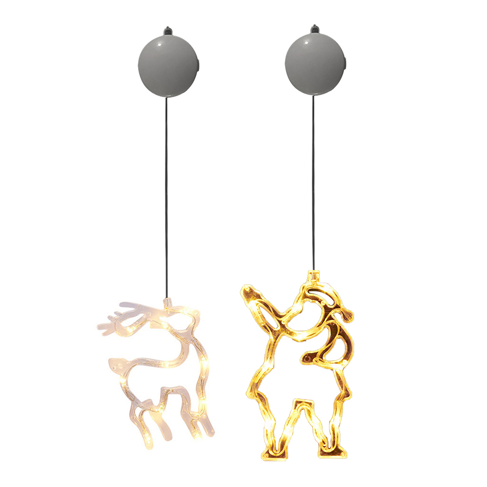 

LED String Lights Santa Elk Pattern Battery Powered for Shop Window Decor, 501 Original