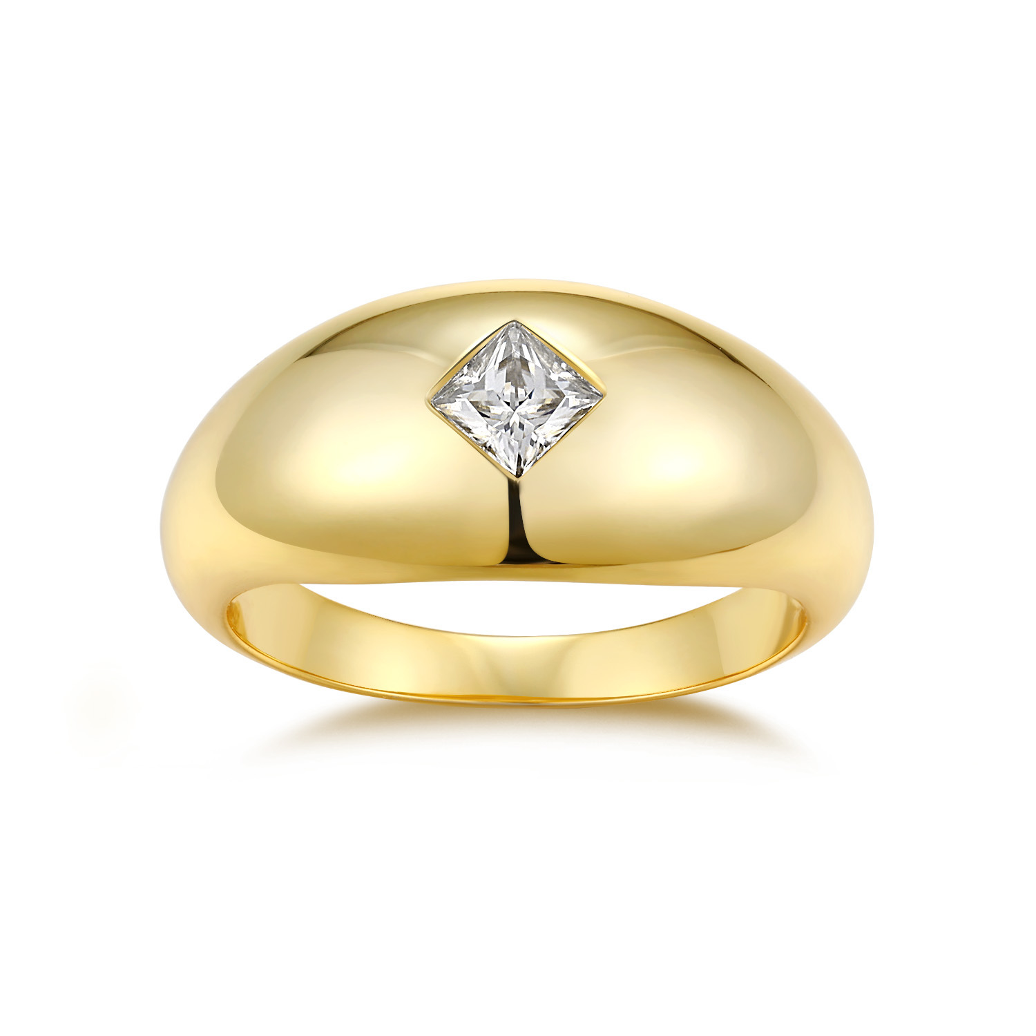 Dome Moissanite Statement Ring