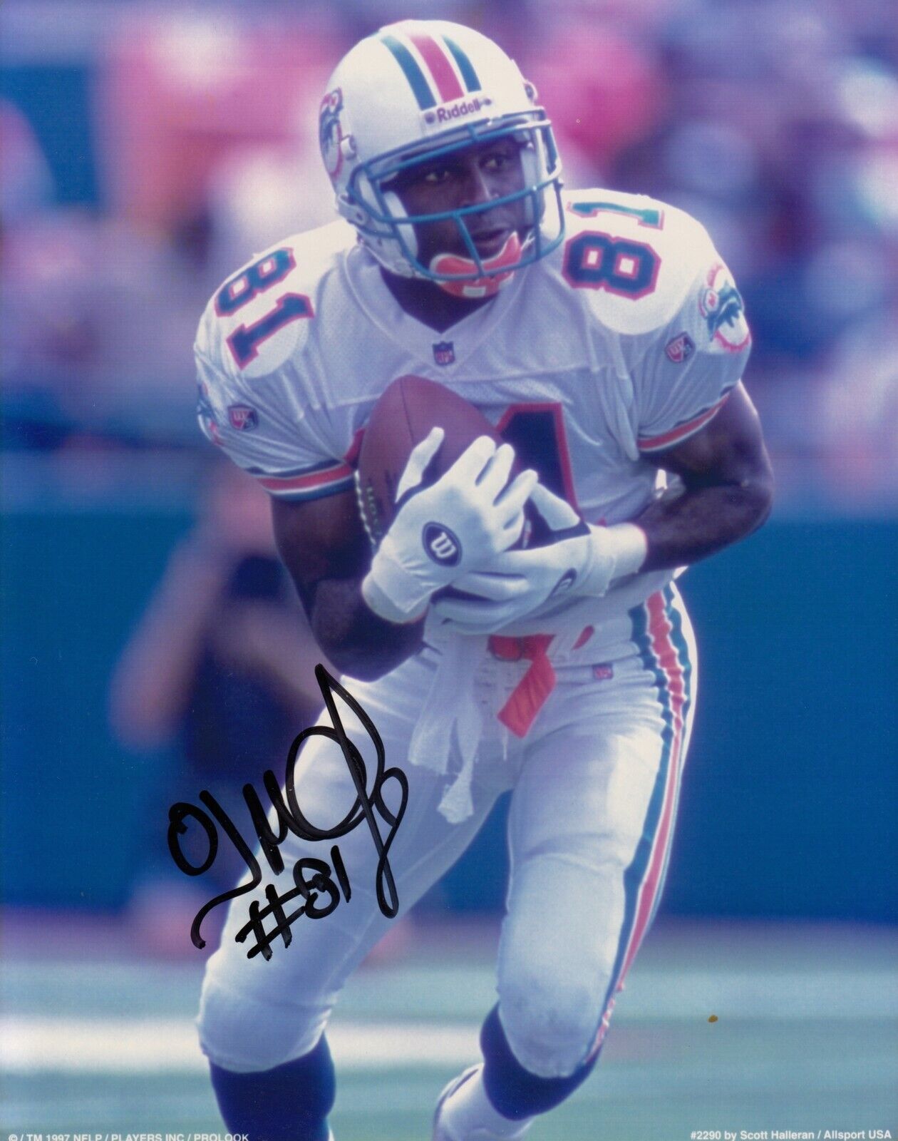 O.J. McDuffie #2 8x10 Signed Photo Poster painting w/ COA Miami Dolphins 031019