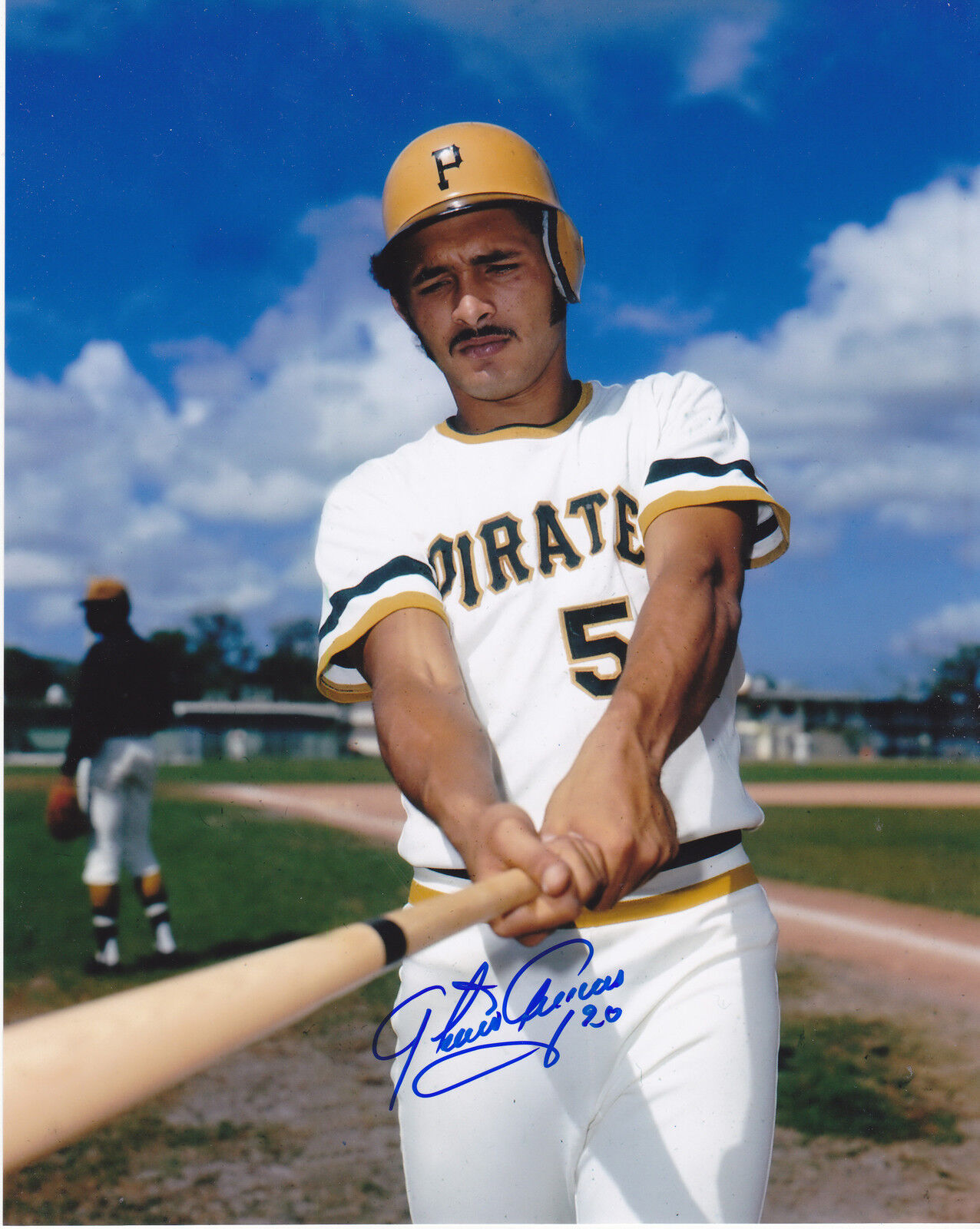 TONY ARMAS PITTSBURGH PIRATES ACTION SIGNED 8x10