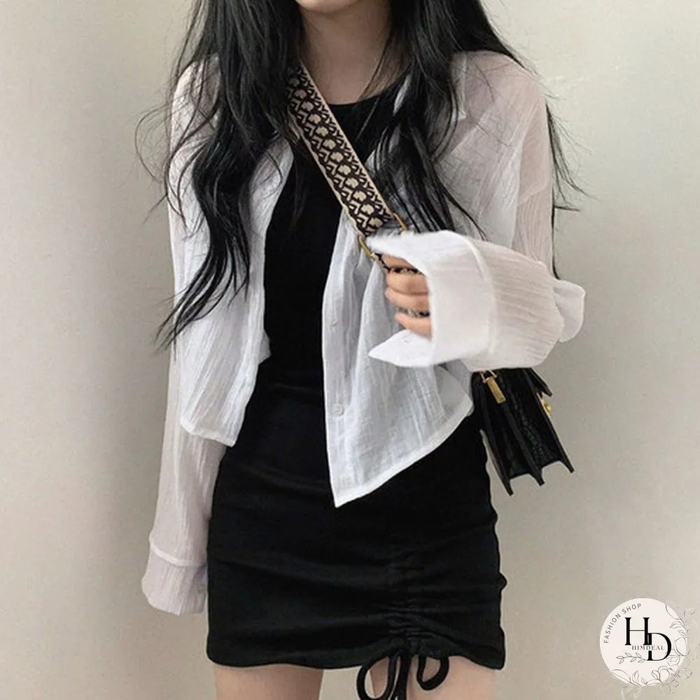 Slim Fashion Womens dress sexy black shirring hot girls summer