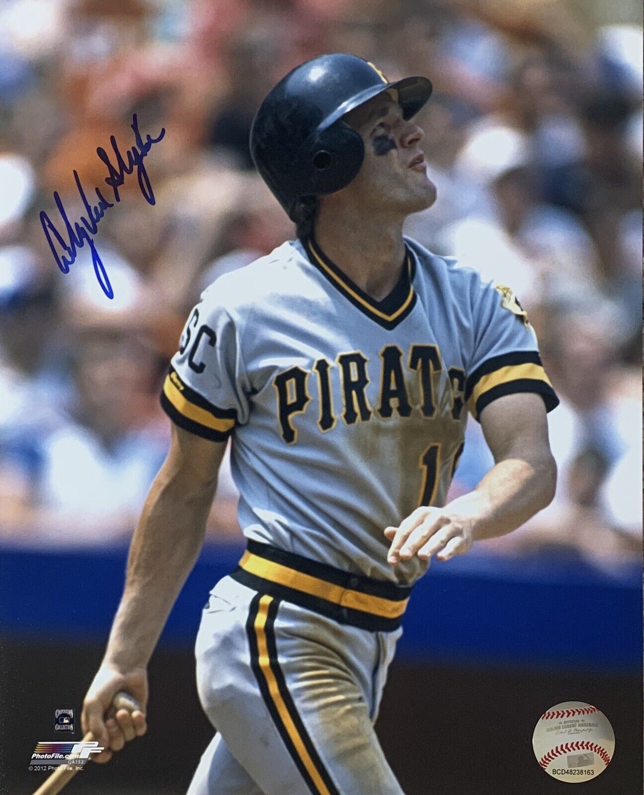 Andy Van Slyke Pittsburgh Pirates Autographed 8x10 Pose 1